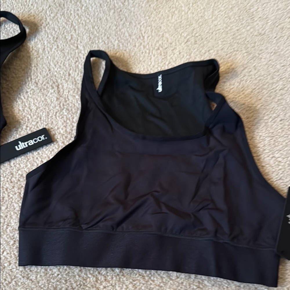 Ultracor Black Sports Bra black NWT Multiple sizes - Picture 3 of 5
